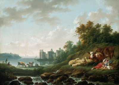 Kasteel van Caernarvon, 1783-1840 door Charles Towne