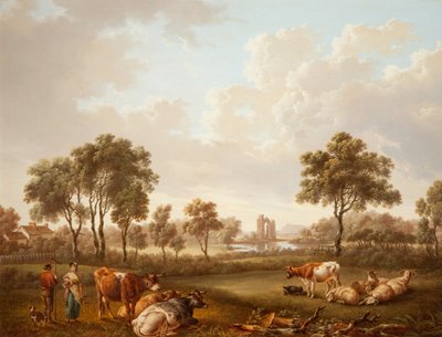 Landschap met Figuren, 1812 door Charles Towne