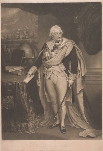 John, graaf van St. Vincent, admiraal van de Rode Vloot door Charles Turner