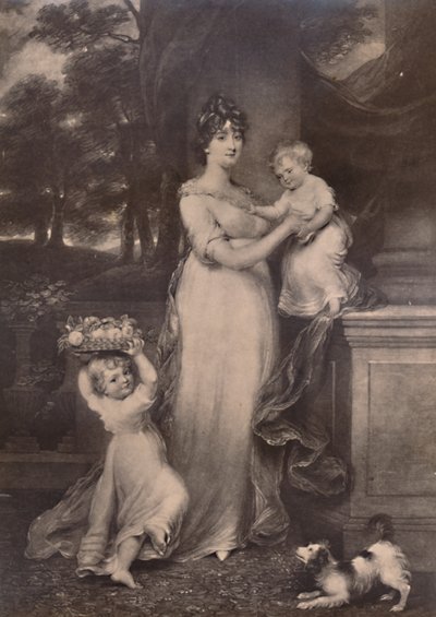 Maria Scott-Waring en haar dochters door Charles Turner