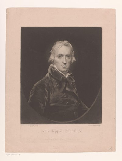 Portret van John Hoppner door Charles Turner