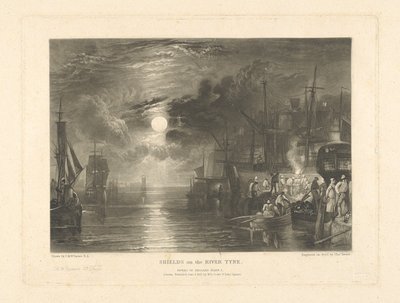 Schilden aan de rivier de Tyne door Charles Turner
