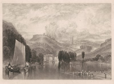Totnes, aan de rivier de Dart door Charles Turner