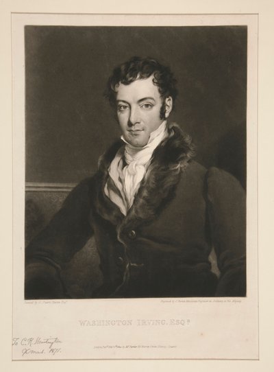 Washington Irving, Esq.r door Charles Turner