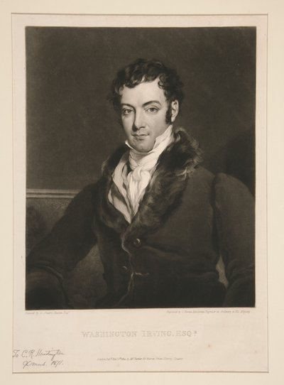 Washington Irving, Esq.r door Charles Turner