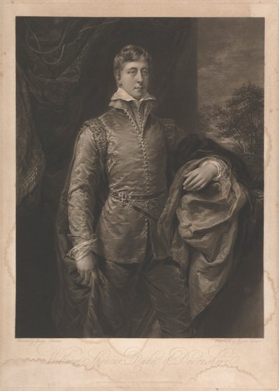 William Spencer, hertog van Devonshire door Charles Turner