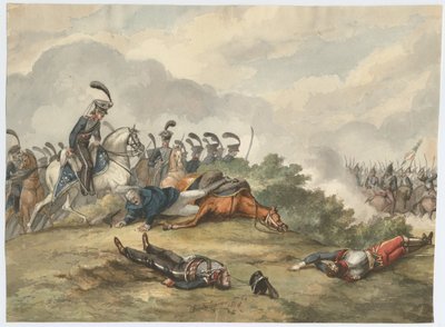 Maarschalk Blücher bij de Slag van Ligny op 16 juni 1815 door Charles Turner Warren