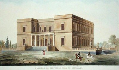 Paviljoen van Tervuren nabij Brussel, uit Choix des Monuments, Edifices et Maisons les plus remarquables du Royaume des Pays-Bas door Pierre Jacques Goetghebuer, gepubliceerd 1827 door Charles Vander Straeten