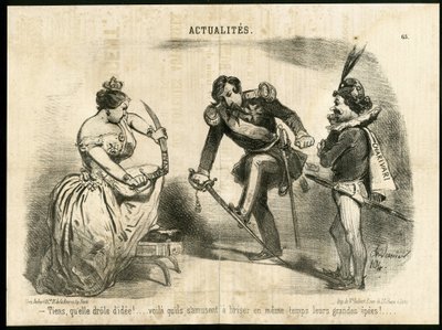 Illustratie van Charles Vernier in Le Charivari door Charles Vernier