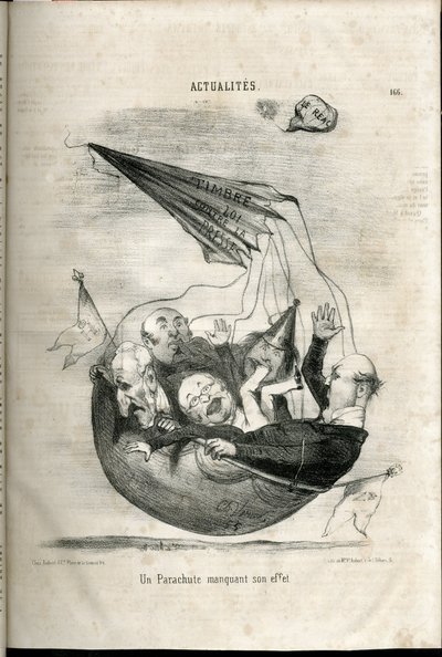 Illustratie in Le Charivari door Charles Vernier