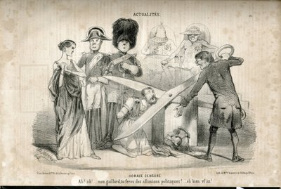 Illustratie door Charles Vernier (? -1887) in Le Charivari door Charles Vernier