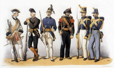 Uniformen van het Franse leger: Corsicaanse troepen door Charles Vernier