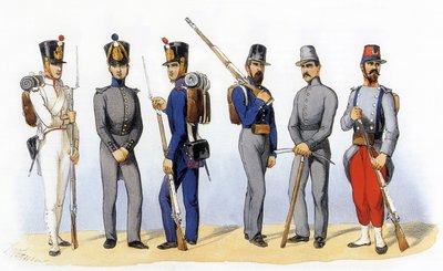 Uniformen van het Franse leger: Disciplinaire Compagnieën door Charles Vernier