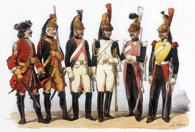 Uniformen van het Franse leger: Draken door Charles Vernier