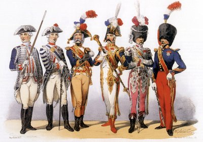 Uniformen van het Franse leger: Tambour-majoor (18-19e eeuw) door Charles Vernier