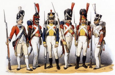 Uniformen van het Franse leger: Buitenlandse troepen in Franse dienst door Charles Vernier