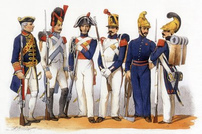 Uniformen van het Franse leger: Speciale troepen van de stad Parijs (cavalerie) door Charles Vernier