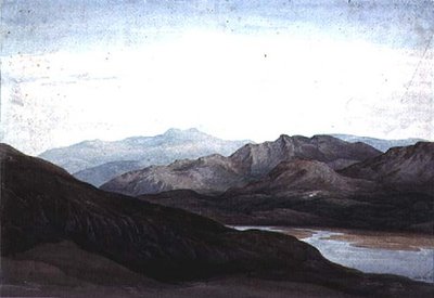 Aan de rivier Mawddach, Merionethshire, Cader Idris in de Verte door Charles Vincent Barber