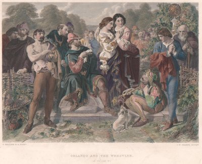 Orlando en de worstelaar - "Zoals je het leuk vindt" door Charles W. Sharpe