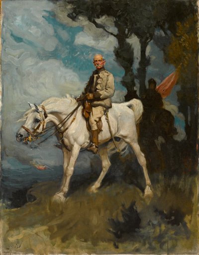 Generaal Sir Frederick Sleigh Roberts op zijn paard Vonolel door Charles Wellington Furse