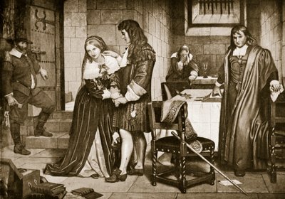 Het afscheid van Lord en Lady Russell, 1683 door Charles West Cope