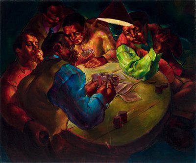 Kaartspelers door Charles White