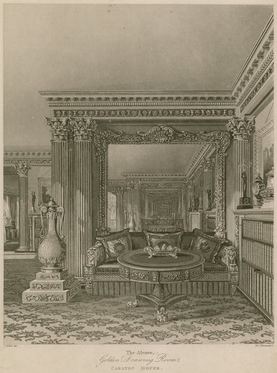 De Nissen, Gouden Tekenzaal, Carlton House, Londen door Charles Wild