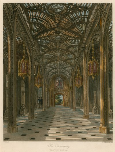 De kas, Carlton House, Londen door Charles Wild