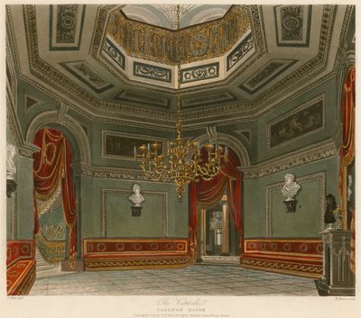 De vestibule, Carlton House, Londen door Charles Wild
