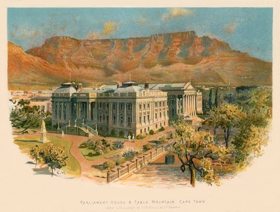 Parlementsgebouw en Tafelberg, Kaapstad door Charles Wilkinson