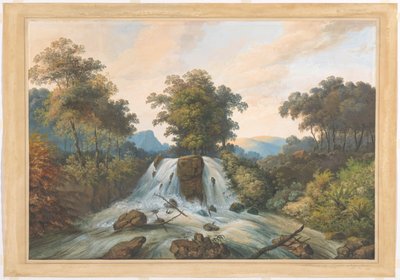 Gezicht op de rivier van Kema, Waterhaalplaats door Charles William Meredith van de Velde