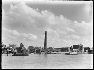 Shot Tower en loodfabriek, Belvedere Road, Lambeth, Greater London Authority door Charles William Prickett