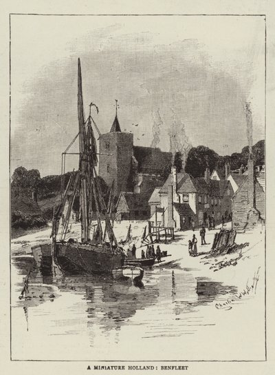 Een miniatuur Holland, Benfleet door Charles William Wyllie