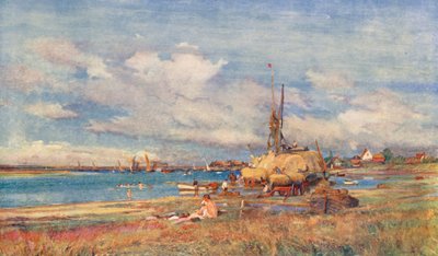West Mersea, Mersea Island, Essex door Charles William Wyllie