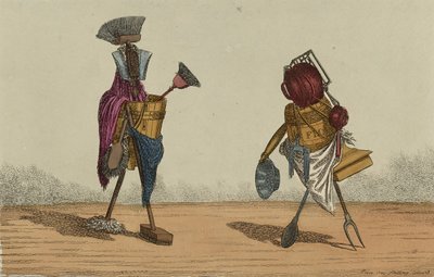 Implements Animated, Plaat 2, opgedragen aan de dienstmeisjes en koks van het Verenigd Koninkrijk, september 1811 door Charles Williams