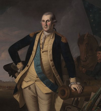 George Washington bij de Slag om Princeton, c.1779 door Charles Willson (and workshop) Peale