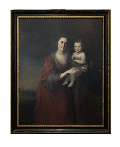Mevrouw Mary Norris Dickinson en Haar Dochter door Charles Willson Peale