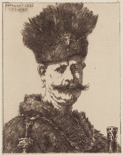 Portret van een Man door Charles Yardley Turner