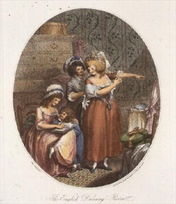 De Engelse Kleedkamer, gegraveerd door P.W. Tomkins door Charles after Ansell