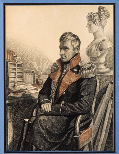 Portret van graaf Mikhail Vorontsov (1782-1856) door Charles de Hampeln