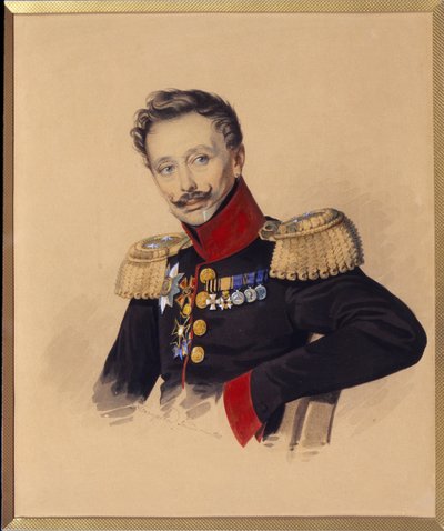 Portret van prins Fyodor Fyodorovich Gagarin (1746-1863) door Charles de Hampeln