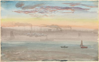 East River, zonsopgang door Charles de Wolf Brownell