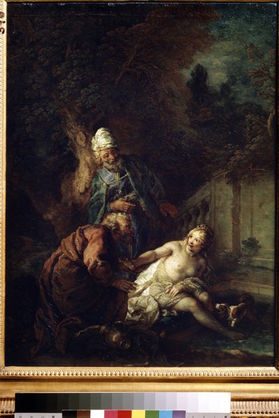 Susanna en de ouderlingen door Charles de la Fosse