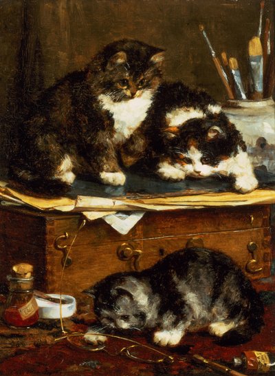 Het Atelier van de Kunstenaar door Charles van den Eycken