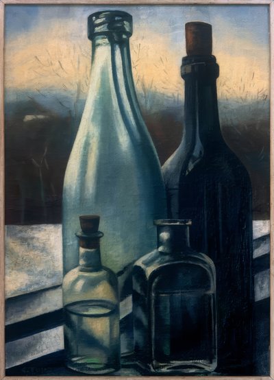 Flessen voor een winters landschap door Charley Toorop
