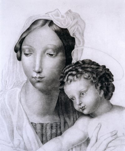 Madonna en Kind door Charlotte Bronte