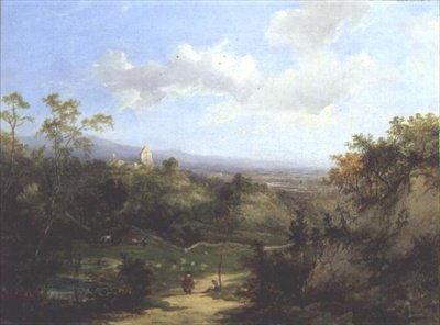 Kincardine Kasteel, Perthshire door Charlotte Nasmyth