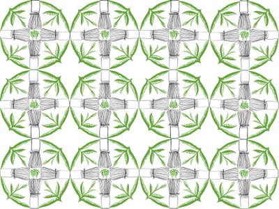 Matcha Herhaalpatroon, 2018 door Charlotte Orr
