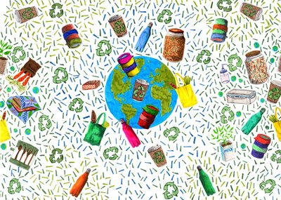 Ontwerp recyclingbak door Charlotte Orr