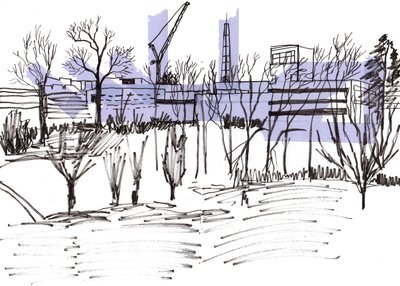 Schetsachtig Landschap door Charlotte Orr